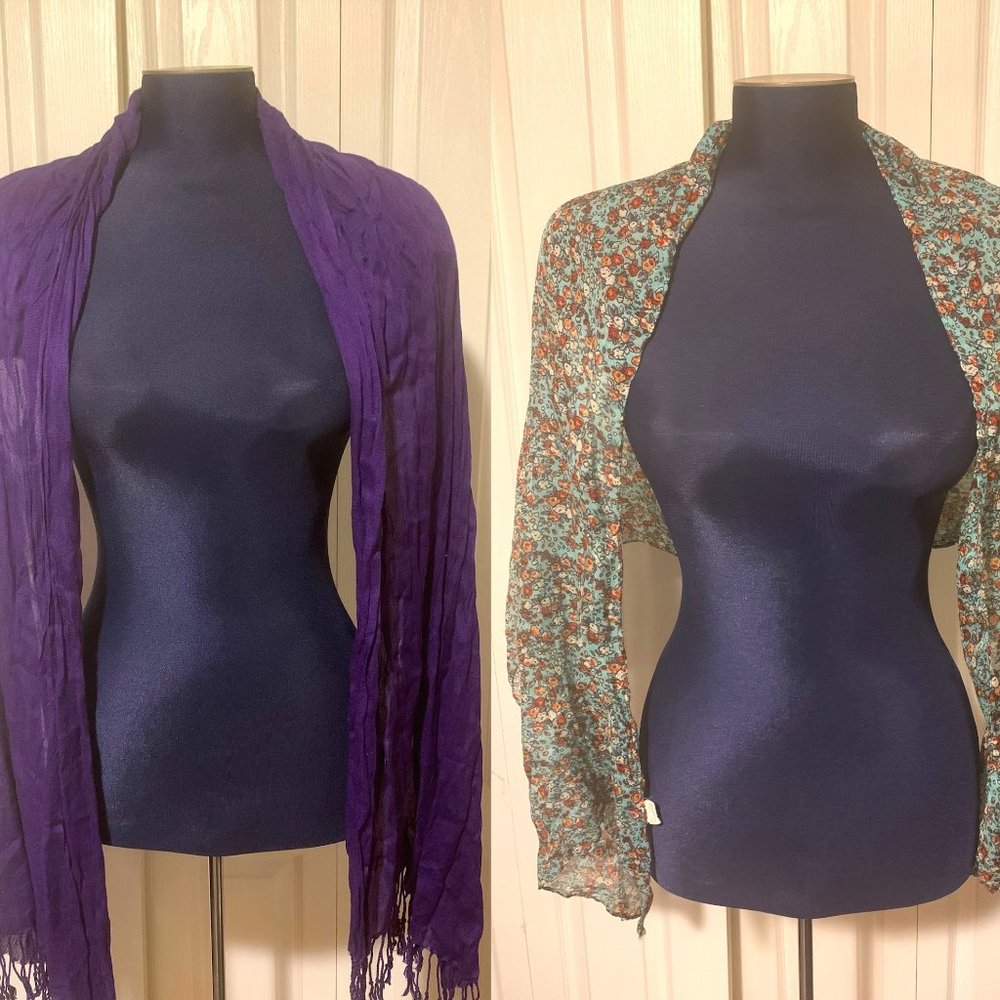 Two Beautiful Casual Wear Scarves/Wraps [2 FOR 1]